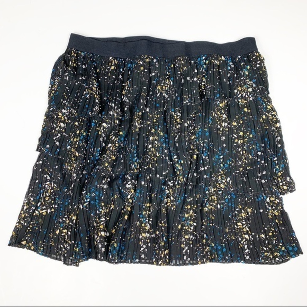 Worthington Firework Floral Pleated‎ Skirt XL